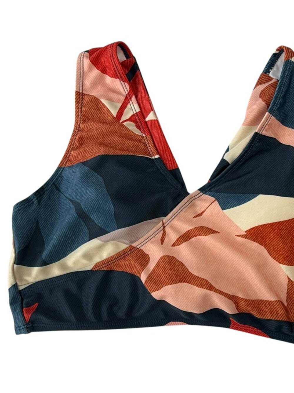 NANI SWIMWEAR Vista Swimsuit Top Bikini Size Women's M.  Pink / Blue / White